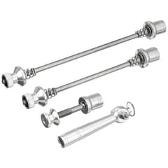 Blocages de Roue Antivol Point et Vis de Collier de Selle Argent