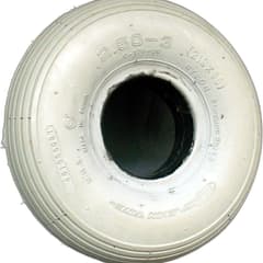 Pneu plein Olympique Ligné Gris 2.50-3 - jante démontable 42 mm