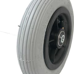 Roue gonflable ROLKO 6x1 1/4 / 150x30 - jante plastique noire