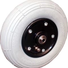 Roue et Pneu Impac Gonflable 200X50 Jante plastique noir - pour axe 8mm - moyeu largeur 60 mm