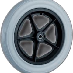 Roue pleine ROLKO 12 pouces / 300x45 - jante plastique noire