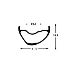 Jante Stan's NoTubes Arch MK4 29" Noire 32 Trous