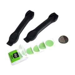 Kit de Réparation Slime Skabs 2 Démonte Pneus Grattoir 6 Rustines Autocollantes