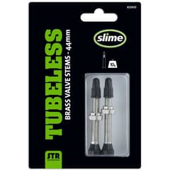 Valves Tubeless Slime  44 mm Pack de 2 Argent