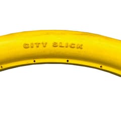 Pneu Plein Greentyre City Slick Jaune 26x1.75 Largeur Intérieure de Jante 18-20mm ETRTO 47-559