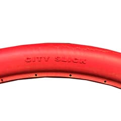 Pneu Plein Greentyre City Slick Rouge 26x1.75 Largeur Intérieure de Jante 18-20mm ETRTO 47-559