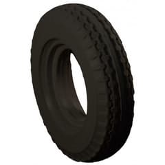 Pneu Plein Greentyre Snow Noir 3.00-8 Largeur Intérieure de Jante 51-53mm