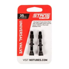 Valve Tubeless Notubes Stans Aluminium 35mm Paire Noir