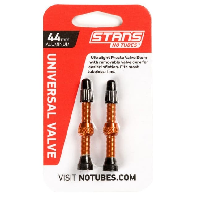 Valves Tubeless Notubes 44mm Orange Pack de 2