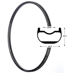 Jante VTT Notubes 29" ZTR CREST CB7 Carbon 32 Trous