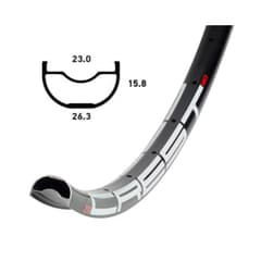 Jante VTT Notubes 27.5" ZTR CREST MK3 Black 28 Trous