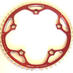 Plateau Spécialités T.A. 10 vitesses 50 dents 135 mm rouge