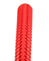 Pneu Plein Greentyre Tornado Rouge 16x1.75 Largeur Intérieure de Jante 23-26mm ETRTO 47-305