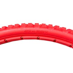Pneu Plein Greentyre Tracker Rouge 24x1.75 Largeur Intérieure de Jante 23-25mm ETRTO 47-507