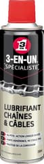 Lubrifiant 3en1 Chaîne et Câble Aérosol 250ml