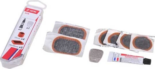 Zefal MTB Kit réparation crevaison 6 Patches Glue Scraper