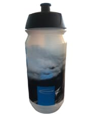 Bidon Transparent Schwalbe 500ml - Design Montagne avec Bouchon Noir