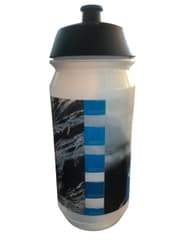 Bidon Transparent Schwalbe 500ml - Design Montagne avec Bouchon Noir